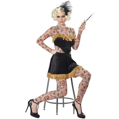 California Costumes The Amazing Tattooed Lady Adult Costume 4 California Costumes The Amazing Tattooed Lady Adult Costume - Image 4