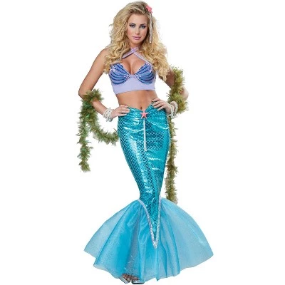California Costumes Deluxe Mermaid Adult Costume 4 California Costumes Deluxe Mermaid Adult Costume - Image 4