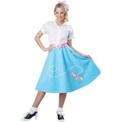 California Costumes 50s Blue Poodle Skirt Adult Costume -Costume Outfit Store unnamed file 1246