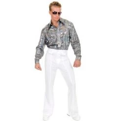 Charades Costumes Charades Mens White Disco Pants 12 Charades Costumes Charades Mens White Disco Pants -Costume Outfit Store unnamed file 132