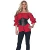 Underwraps Costumes Renaissance Adult Costume Red Blouse