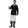 Fun World Peasant Shirt Adult Costume (Black)