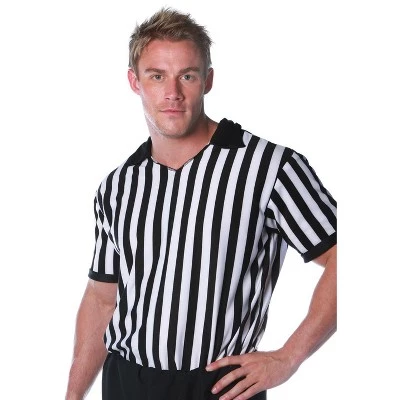Underwraps Costumes Referee Shirt Adult Costume 4 Underwraps Costumes Referee Shirt Adult Costume - Image 4