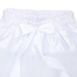 Sparkle and Bash Petticoat Under Skirt Fluff for Women, Tutu for Ballet Dance, Adjustable Elastic Waist Size 22-36 in, White -Costume Outfit Store unnamed file 155