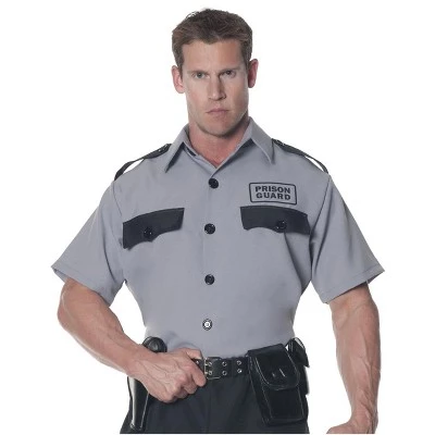Underwraps Costumes Prison Guard Shirt Adult Costume 3 Underwraps Costumes Prison Guard Shirt Adult Costume - Image 3