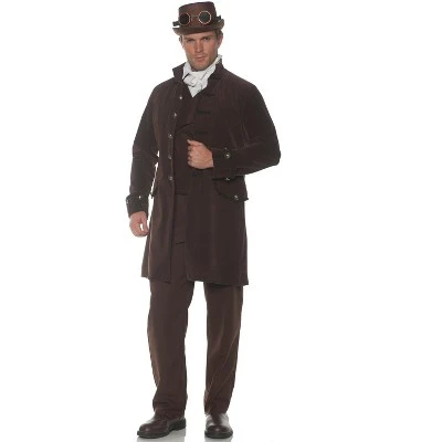 Underwraps Costumes Frock Coat Adult Costume (Brown) 2 Underwraps Costumes Frock Coat Adult Costume (Brown) - Image 2