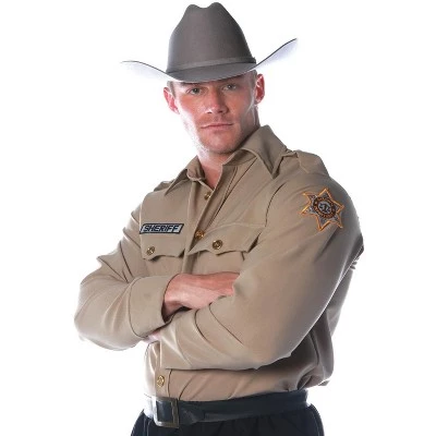 Underwraps Costumes Sheriff Shirt Plus Size Costume 2 Underwraps Costumes Sheriff Shirt Plus Size Costume - Image 2