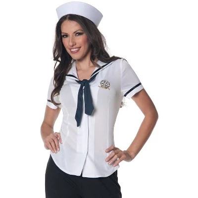 Underwraps Costumes Sailor Fitted Shirt Adult Costume 1 Underwraps Costumes Sailor Fitted Shirt Adult Costume