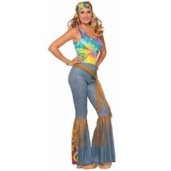 Forum Novelties Womens Hippie Pants with Belt
