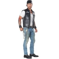 California Costumes Bad Biker Vest Adult Costume -Costume Outfit Store unnamed file 1823