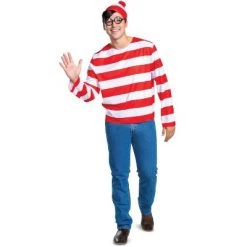 Where's Waldo? Waldo Classic Adult Costume -Costume Outfit Store unnamed file 1952