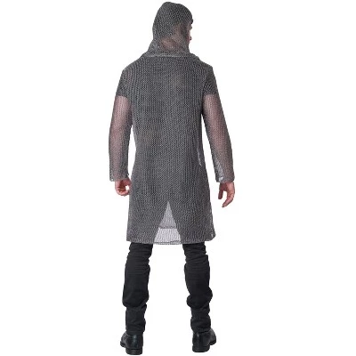 California Costumes Metallic Knit Chainmail Tunic and Cowl Adult Costume 1 California Costumes Metallic Knit Chainmail Tunic and Cowl Adult Costume