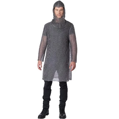 California Costumes Metallic Knit Chainmail Tunic and Cowl Adult Costume 4 California Costumes Metallic Knit Chainmail Tunic and Cowl Adult Costume - Image 4