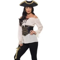 Smiffy's Smiffy Deluxe Pirate Shirt Adult Costume (Ivory) 5 Smiffy's Smiffy Deluxe Pirate Shirt Adult Costume (Ivory) -Costume Outfit Store unnamed file 2058