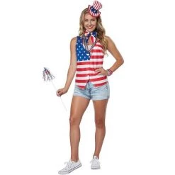 California Costumes Patriot Lady Kit Adult Costume Kit -Costume Outfit Store unnamed file 2061