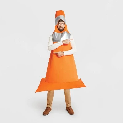 Hyde & EEK! Boutique Adult Construction Cone Halloween Costume Tunic One Size - Hyde & EEK! Boutique™ 1 Hyde & EEK! Boutique Adult Construction Cone Halloween Costume Tunic One Size - Hyde & EEK! Boutique™
