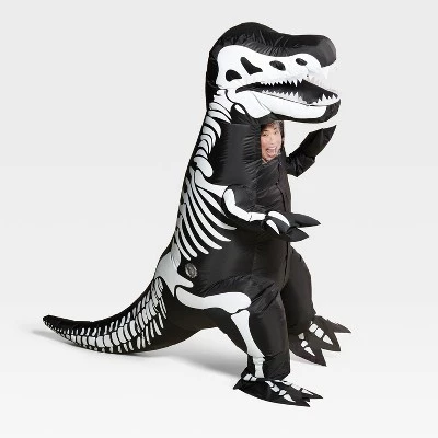 Hyde & EEK! Boutique Adult Inflatable Skeleton Dinosaur Halloween Costume One Size - Hyde & EEK! Boutique™ 2 Hyde & EEK! Boutique Adult Inflatable Skeleton Dinosaur Halloween Costume One Size - Hyde & EEK! Boutique™ - Image 2