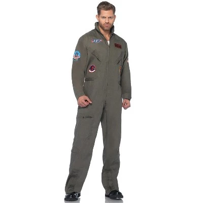 Top Gun Top Gun Men's Flight Suit Plus Size Costume 2 Top Gun Top Gun Men's Flight Suit Plus Size Costume - Image 2