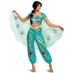 Aladdin Jasmine Teal Deluxe Adult Costume 9 Aladdin Jasmine Teal Deluxe Adult Costume -Costume Outfit Store unnamed file 2534