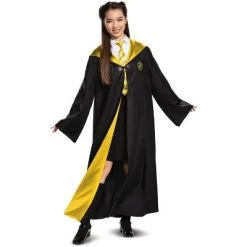Harry Potter Hufflepuff Robe Deluxe Tween/Adult Costume -Costume Outfit Store unnamed file 2578