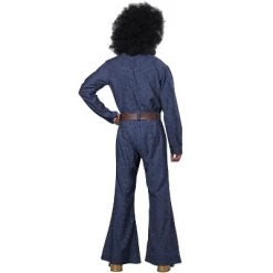 California Costumes 70's Denim Jumpsuit Adult Costume