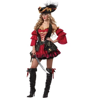 California Costumes Red Hot Pirate Adult Costume 7 California Costumes Red Hot Pirate Adult Costume - Image 7