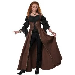 California Costumes Medieval Overdress Adult Costume (Brown)