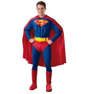 Rubie's Rubies Superman Muscle Chest Deluxe Adult Costume 2 Rubie's Rubies Superman Muscle Chest Deluxe Adult Costume - Image 2