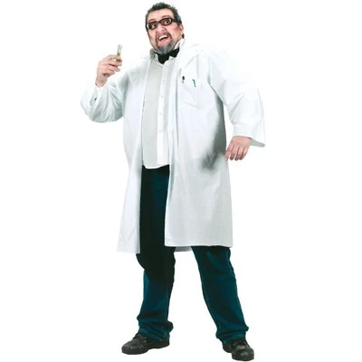 Fun World Mad Scientist Lab Coat Plus Size Costume 2 Fun World Mad Scientist Lab Coat Plus Size Costume - Image 2