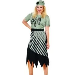 Northlight Black Gray Pirate Women's Halloween Costume - Small
