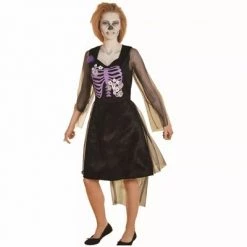Northlight Skeleton Bride Adult Women's Dress Halloween Costume - Small