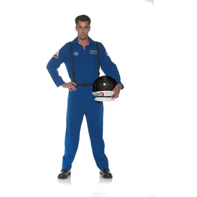 Underwraps Costumes Blue Flight Suit Adult 1 Underwraps Costumes Blue Flight Suit Adult