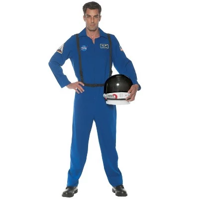 Underwraps Costumes Flight Suit Adult Costume (Blue) 1 Underwraps Costumes Flight Suit Adult Costume (Blue)