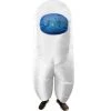 Studio Halloween Amongst Us Imposter Sus Crewmate Inflatable Adult Costume White | Standard