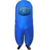 Studio Halloween Amongst Us Imposter Sus Crewmate Inflatable Adult Costume Blue | Standard