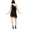 Fun World Shimmery Flapper Adult Costume (Black)