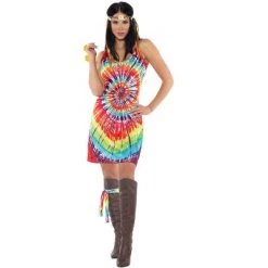 Underwraps Costumes Tie Dye Mini Dress Adult Costume 8 Underwraps Costumes Tie Dye Mini Dress Adult Costume -Costume Outfit Store unnamed file 3211