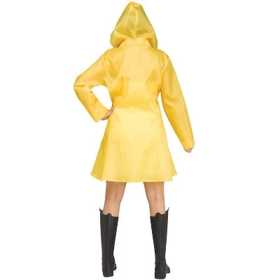 Fun World Yellow Raincoat Adult Costume 1 Fun World Yellow Raincoat Adult Costume