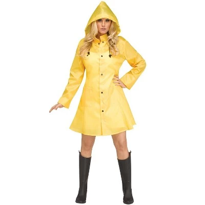 Fun World Yellow Raincoat Adult Costume 5 Fun World Yellow Raincoat Adult Costume - Image 5