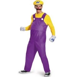 Super Mario Wario Deluxe Adult Costume -Costume Outfit Store unnamed file 3455