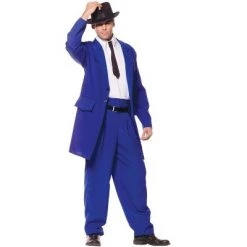 Underwraps Costumes Zoot Suit Adult Costume (Blue) -Costume Outfit Store unnamed file 347
