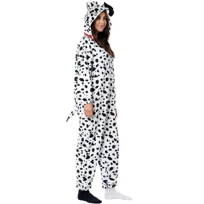 California Costumes Dalmatian Fleece Jumpsuit Adult Costume 1 California Costumes Dalmatian Fleece Jumpsuit Adult Costume