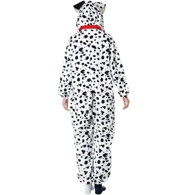 California Costumes Dalmatian Fleece Jumpsuit Adult Costume 2 California Costumes Dalmatian Fleece Jumpsuit Adult Costume - Image 2