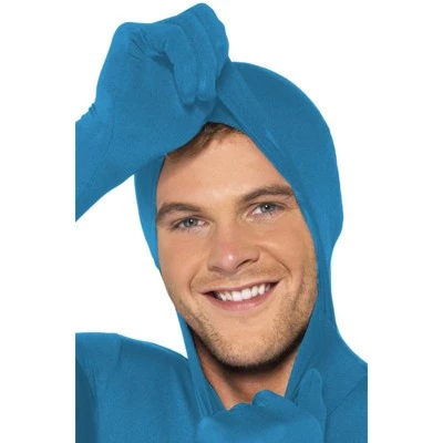 Smiffy's Smiffy Second Skin Suit Adult Costume (Blue) 2 Smiffy's Smiffy Second Skin Suit Adult Costume (Blue) - Image 2
