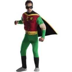 DC Comics Teen Titans Deluxe Muscle Chest Robin Adult Costume