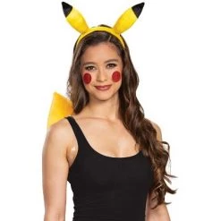 Pokemon Pikachu Headband & Tail Accessory Kit -Costume Outfit Store unnamed file 3690