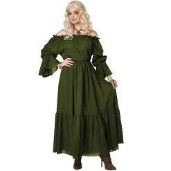 California Costumes Renaissance Peasant Chemise Adult Costume (Green) -Costume Outfit Store unnamed file 3805