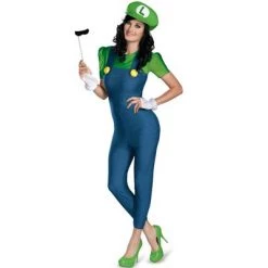 Super Mario Luigi Female Deluxe Adult Costume -Costume Outfit Store unnamed file 3934