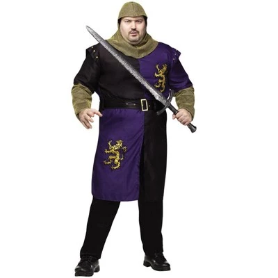 Fun World Fierce Renaissance Knight Plus Size Costume 1 Fun World Fierce Renaissance Knight Plus Size Costume
