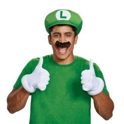 Nintendo Adult Super Mario Luigi Halloween Costume Accessory Set